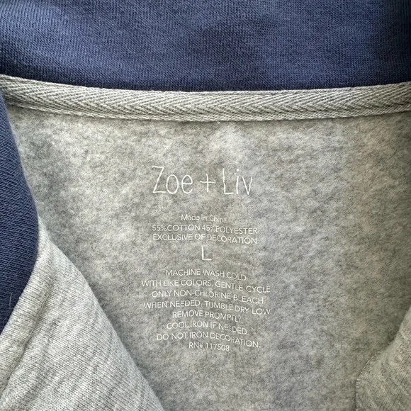 Gray Malibu Quarter-Zip Sweater - Picture 3 of 5